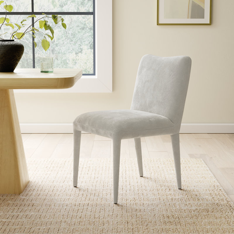 Andersen 18'' H Upholstered Side Chair, Dove Performance Chenille