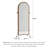 Retro Rubber Wood Frame Wall-Mounted And Portable Full-Length Mirror With Storage Function