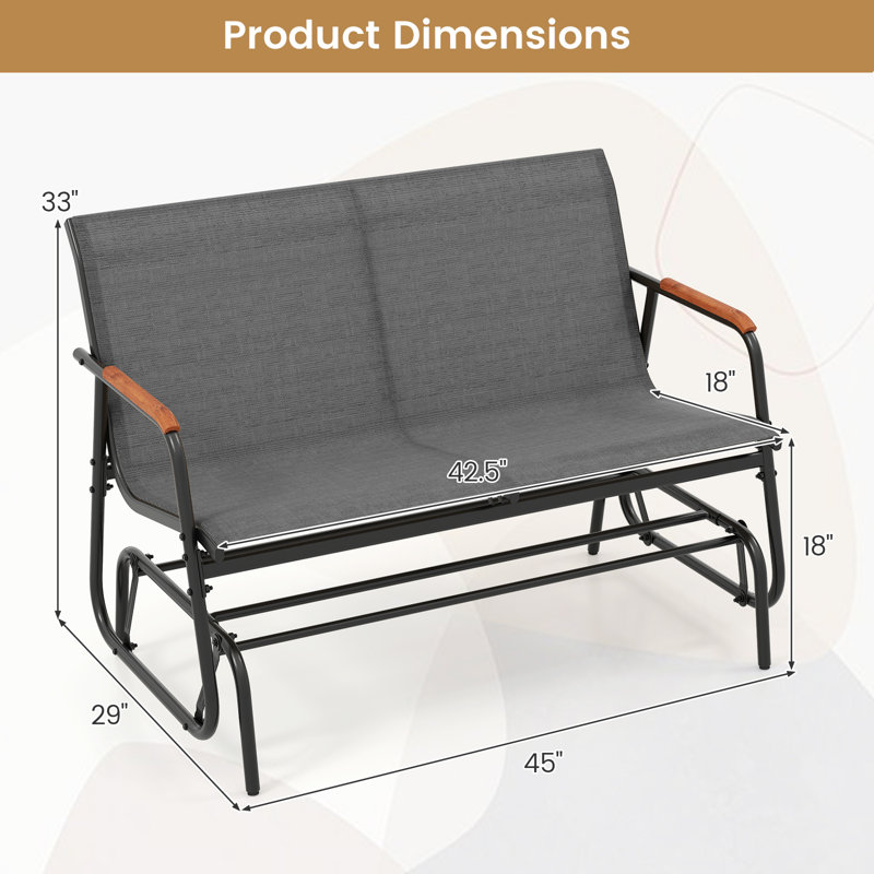 Outdoor Glider Bench