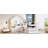 House Bed With Window And Bedside Drawers, Platform Bed With Shelves And A Set Of Sockets And Usb Port, White