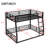 Metal Full XL over Queen Bunk Bed for Teens and Adults,Space-Saving/Noise Reduced/No Box Spring Needed,Black-1236293584