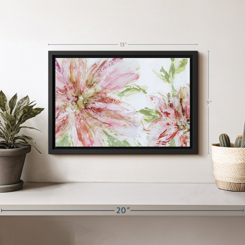 Abstrait «Floral Panache Canvas Print», H 9 po x l 13 po