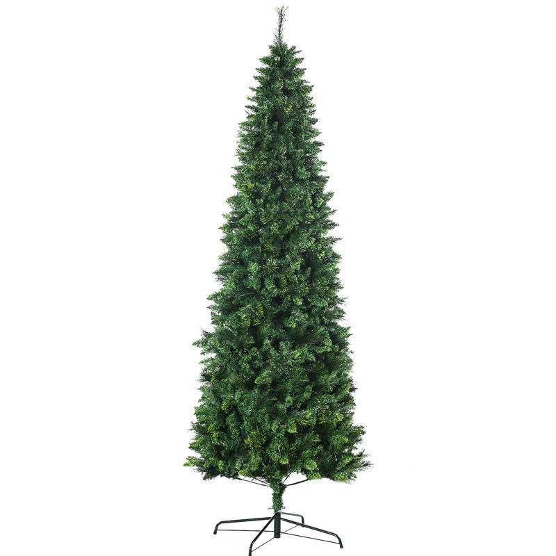 Arbre de Noël artificiel 7,5 pi avec 1075 branches, ouverture automatique, base en acier, ignifuge, assemblage simple et fascinant