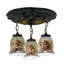 Rustic Lodge 3 - Light Semi Flush Mount