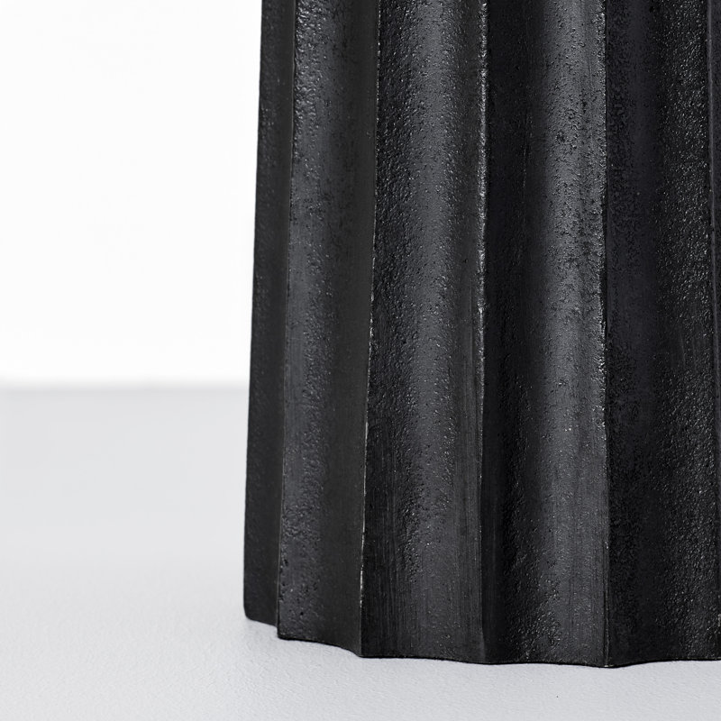 Chapman & Myers Fluted Spire Large Table Lamp, Aged Iron, Fabric