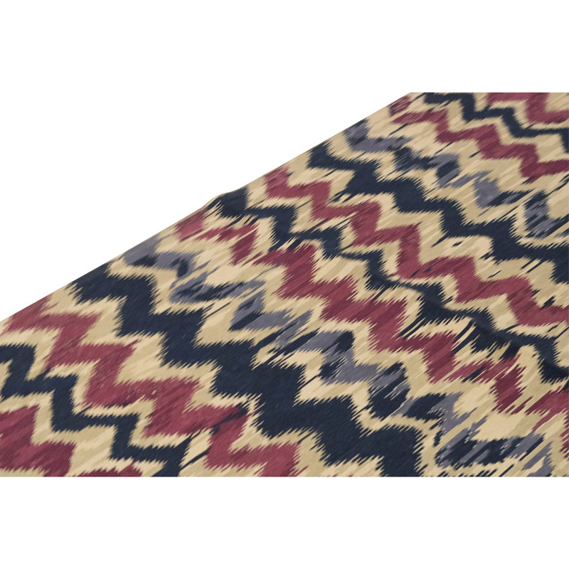 Flatweave Wool Area Rug in Multi