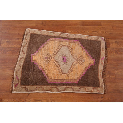 Tapis turc géométrique en laine Anatolian