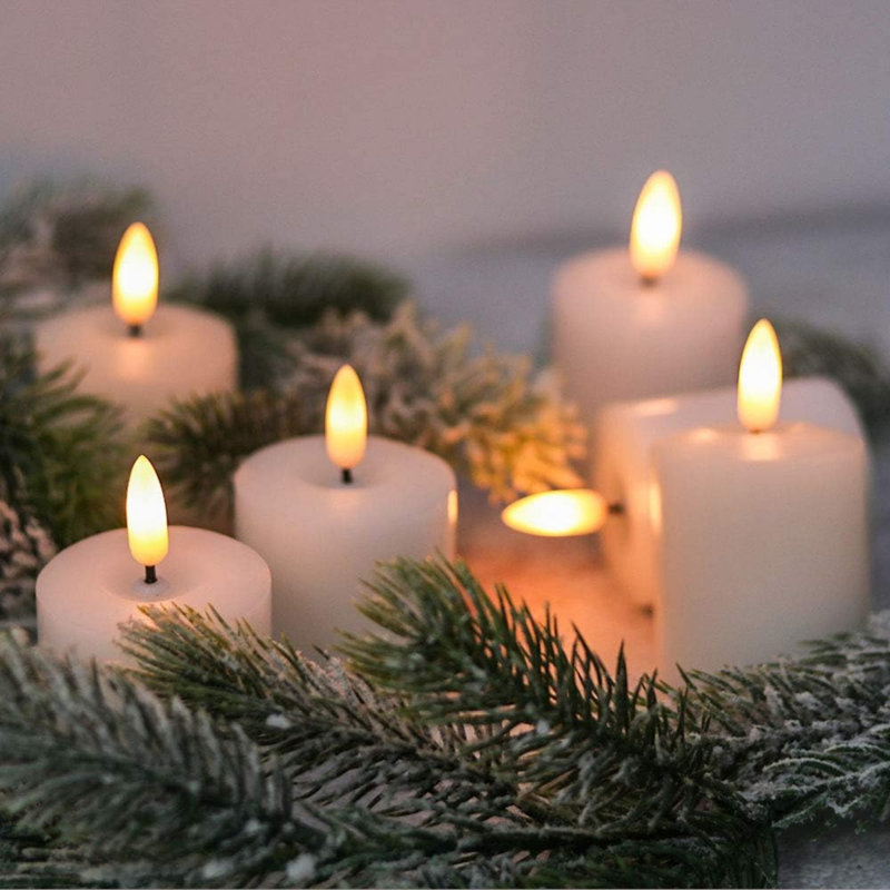 Flameless Taper Candle