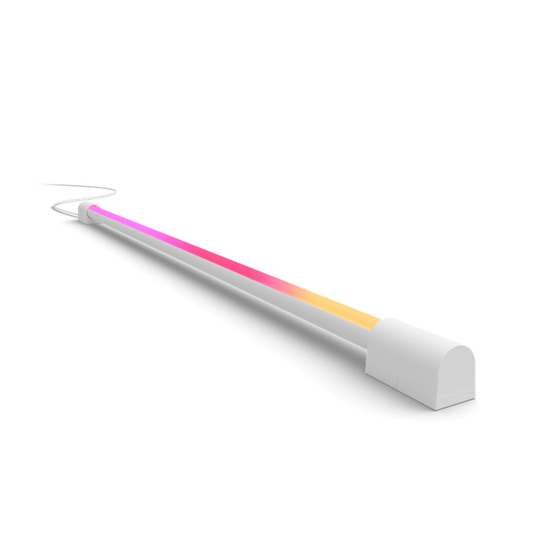 Tube de lumière dégradé Hue Play blanc compact