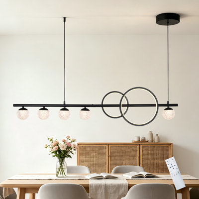 7 - Light LED Dimmable Kitchen Island Pendant