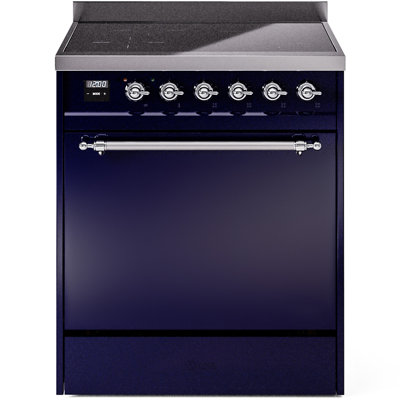 ILVE Nostalgie II Series 30 inch Induction Range with 4 Induction Elements (Solid Door)