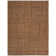 Equestrian Leather Geometric Area Rug in Saddle
