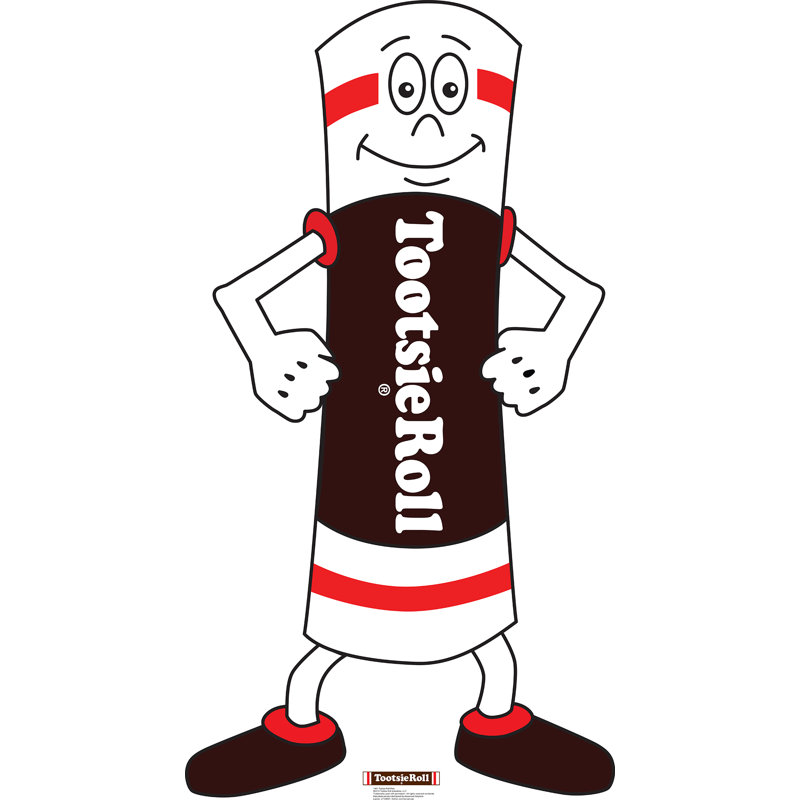 61'' Life-Size Tootsie Roll Man Cardboard Standup