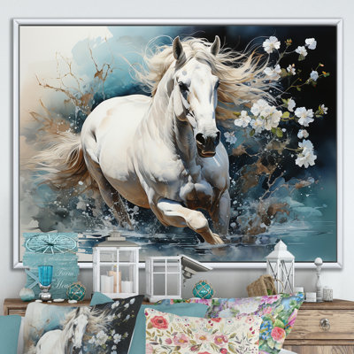 «Majestic Gallop Horse Gallop», reproduction sur toile