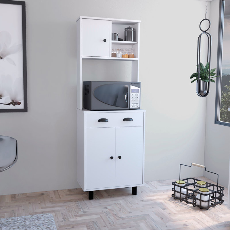 Elverie 66.54'' Kitchen Pantry, White