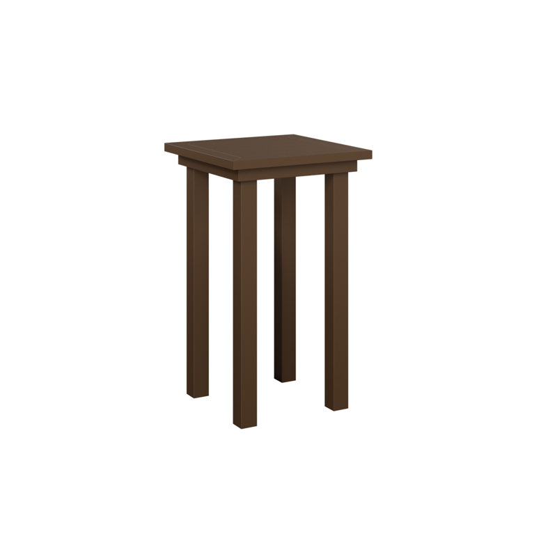 Table de bout berçante en aluminium Mesquite, Filon de bois mesquite