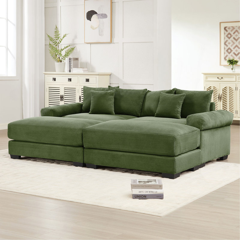 Canapé modulaire surdimensionné Cloud, Vert