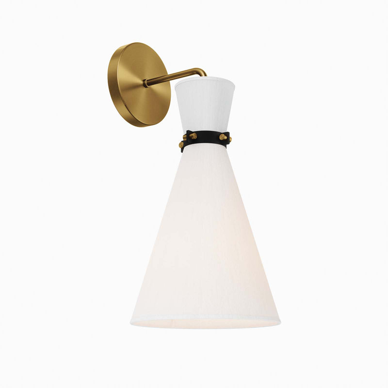 Modway Starlight 1-Light Wall Sconce, Satin Brass