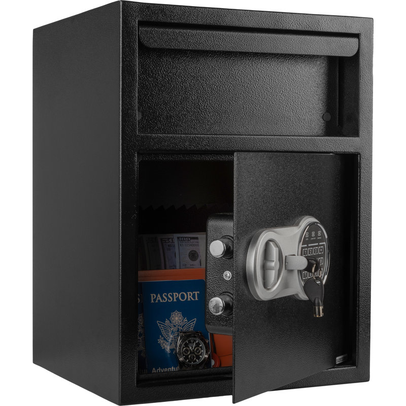 Electronic Safe Box with Key/Dial/Combination Lock