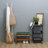 Faux Leather Upholstered Solid Wood Entryway Storage Bench-1204205129-1204225829