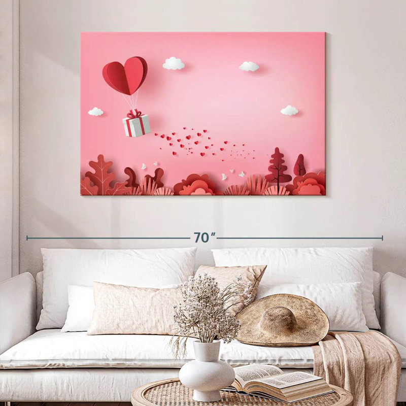 Hardie Sending Valentine's Love, 32" H x 48" W