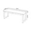 Bureau rectangulaire en bois massif noyer clair avec 2 tiroirs-1297997510