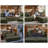 120"Oversized Modular Sectional Sofa for Living Room 4-Seat L Shape Couch Chenille Sofa Large Sleeper Bed with Convertible Ottoman,Light Gray-349036593