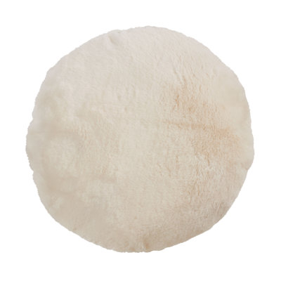 Faux Rabbit Fur Collection Reversible Throw Pillow