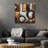 Handmade Industrial Abstract Wall Decor on Metal