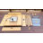 Shantana Square Lumber Propane Smokeless Fire Pit Table with Hidden Fuel Tank-1213588650