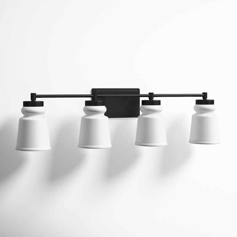 Hampshire 4 Light Frosted Dimmable Vanity Light
