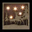 Plaque murale de Noël en bois à DEL