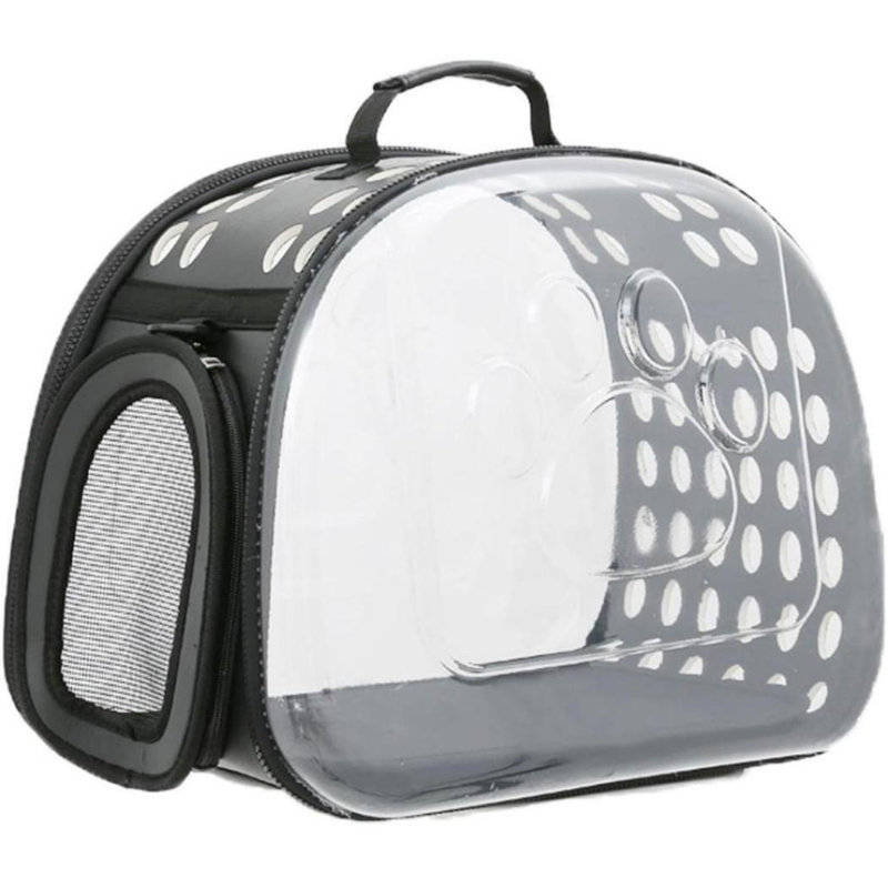 Emballage respirant pliable pour chat, Gris, 11.22" H x 16.54" W x 12.99" D