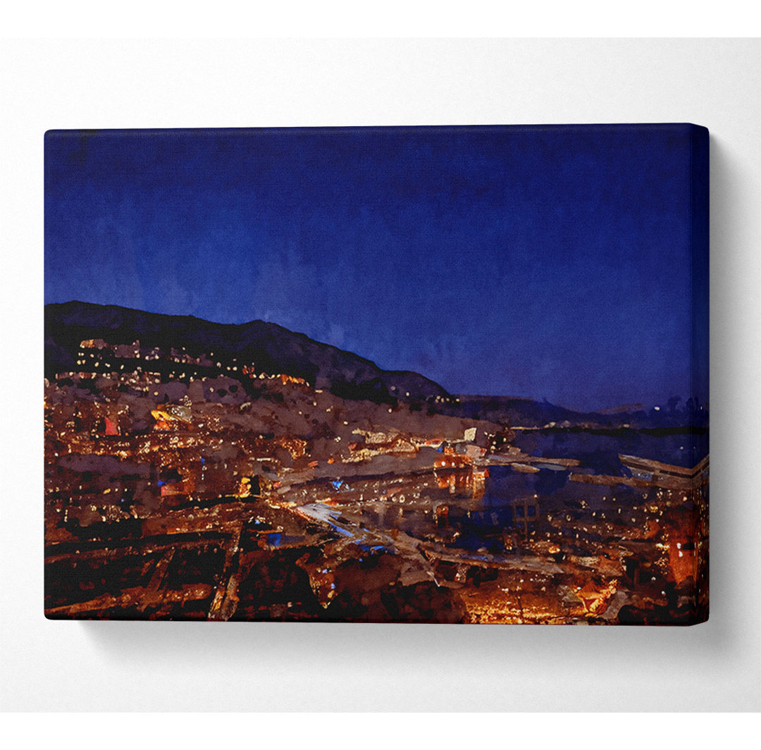 Monte Carlo Night Lights - Kunstdrucke auf Leinwand