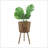 S/3 BAMBOO PLANTERS 11/13/15" NATURAL