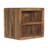 Wood Soba Wall Mounted Bedside, 2-Drawers, Brown