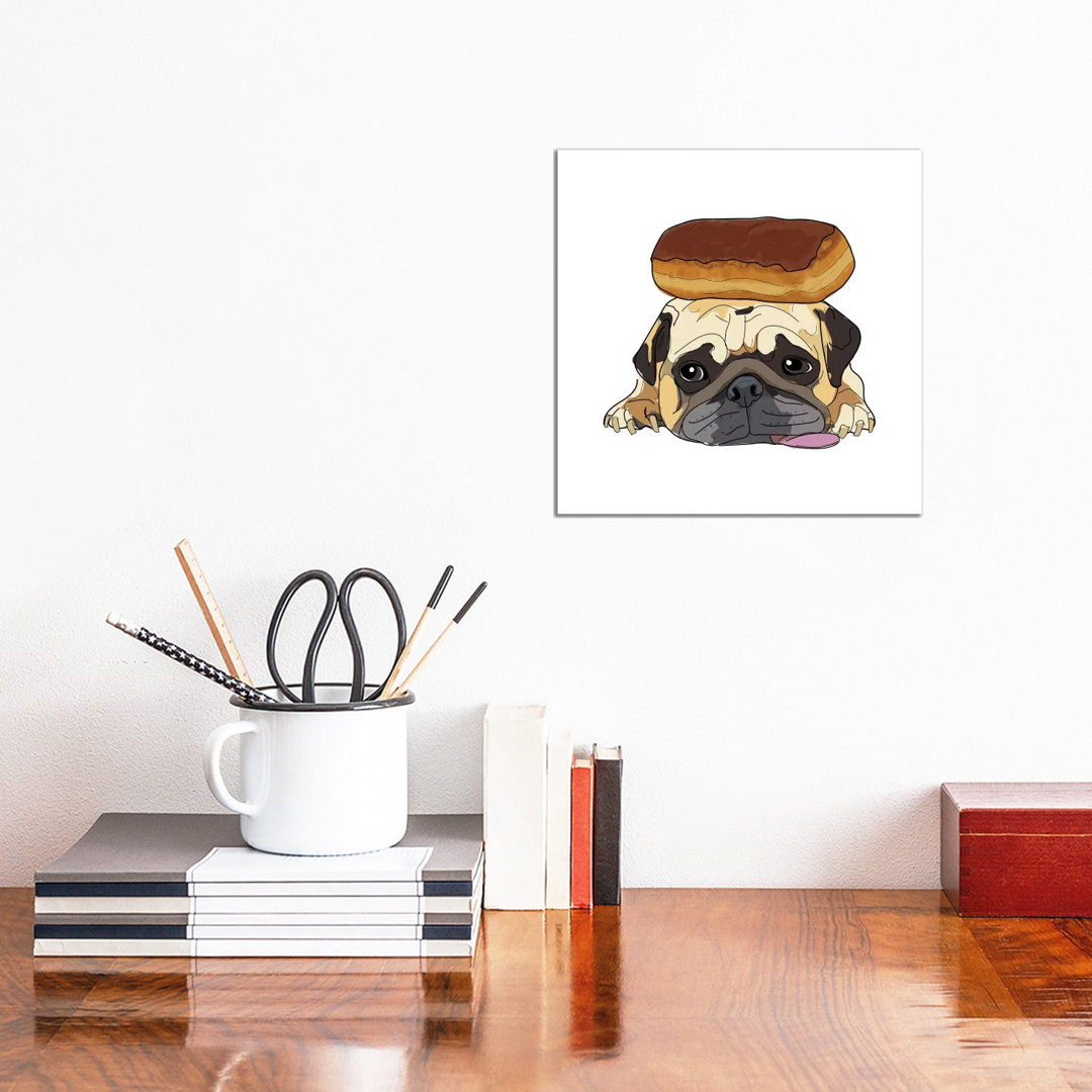 Maple Bar Dog von Sketch And Paws - Gallery-Wrapped Canvas Giclée