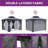 Balconera Polyethylene Double Roof with Aluminum Frame Patio Gazebo-94697089