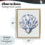Cadre flottant Funky Toile Seashell, design par lettré et doublé-205059100-205059103