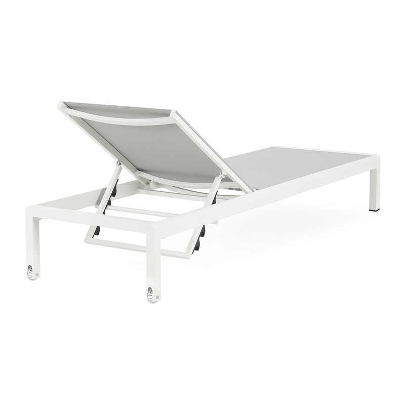 Méridienne d'extérieur pour 2 personnes - en aluminium, traitée, d'une capacité de 400 lb, réglable pour la chaise longue de plage