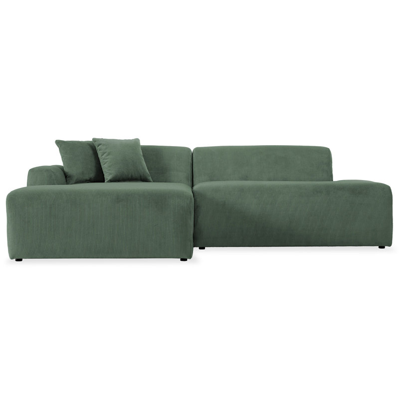 Canapé modulaire en velours côtelé Mar (faisant face à gauche)