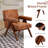 25.4" Wide Accent Chair Upholstered Armchair With Solid Wood Frame