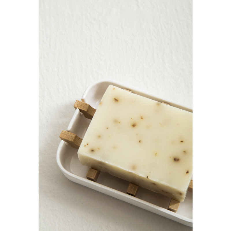 Leite Soap Dish, White