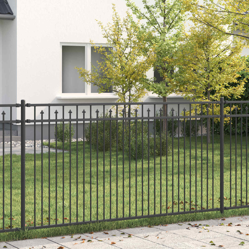Powder-Coated Steel Fence Panels Included, 150cm H x 200cm W