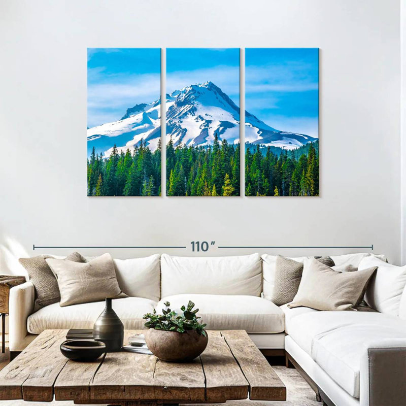 Alvord Blue Sky Over Mount Hood, 48" H x 74" W