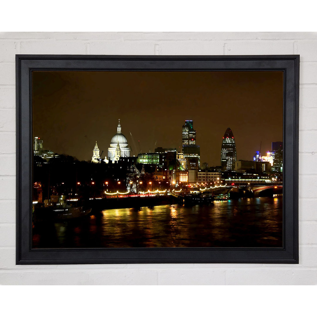 London St. Pauls bei Nacht - Druck