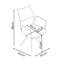 Lusso Fabric Dining Armchair-1267949243