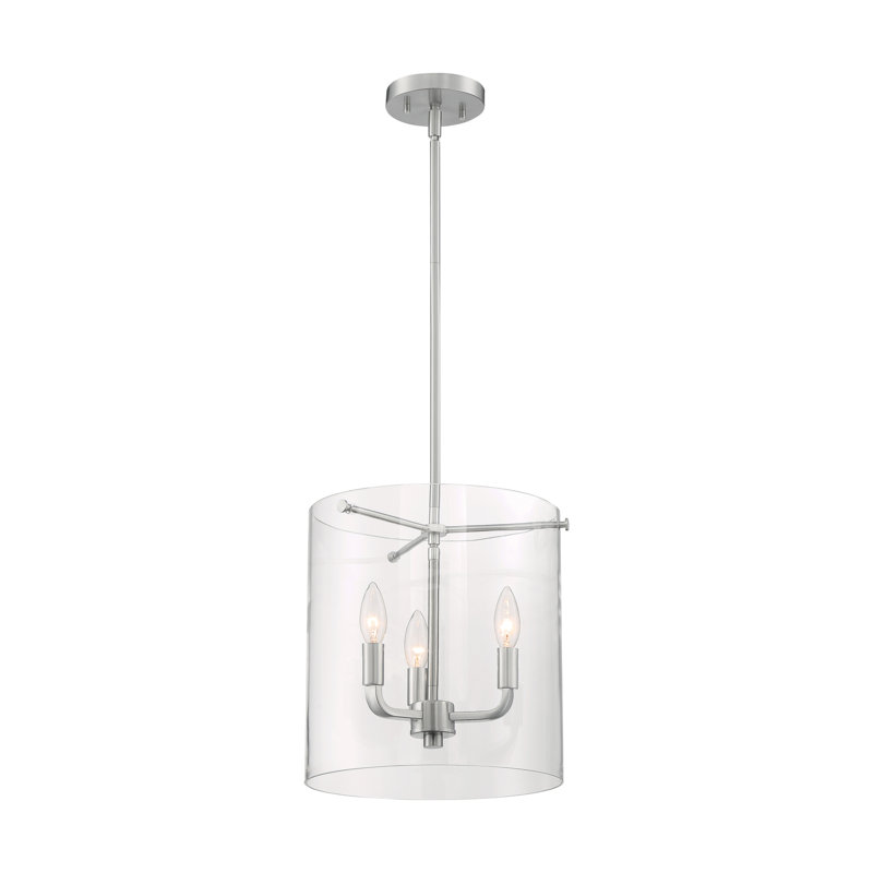 Barines 3 - Light Lantern Pendant, Brushed Nickel