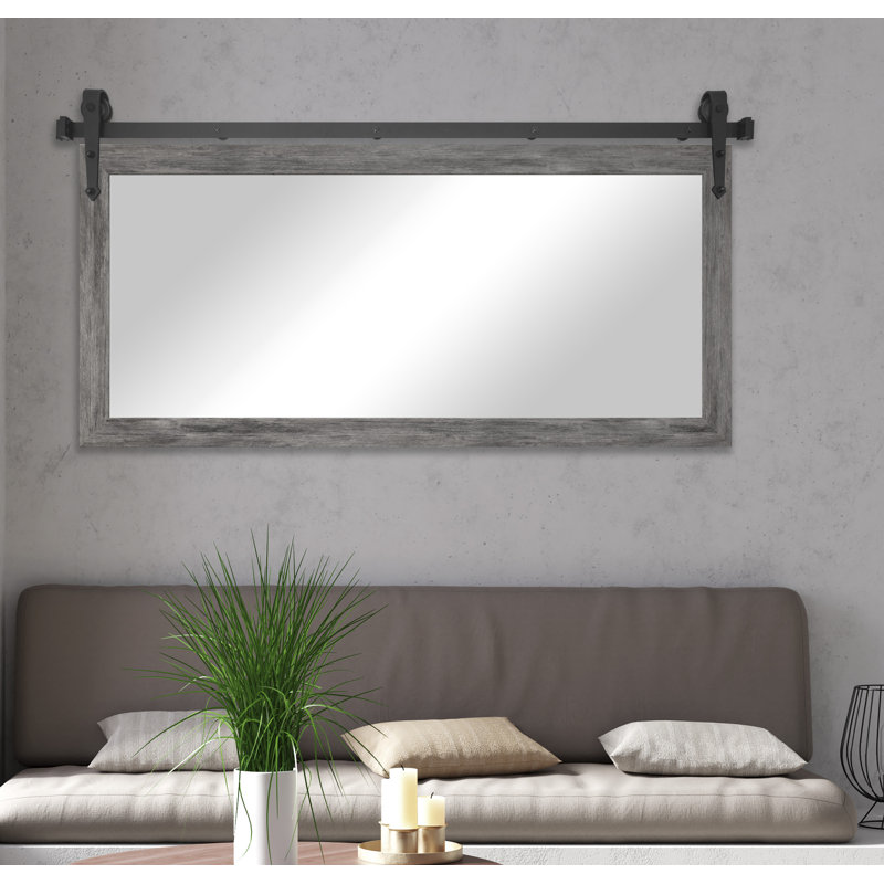 Lanphear Engineered Wood Flat Wall Mirror, 31" H x 48" W