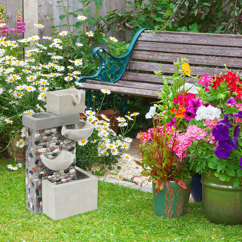 Elnora Outdoor Cascade Fountain